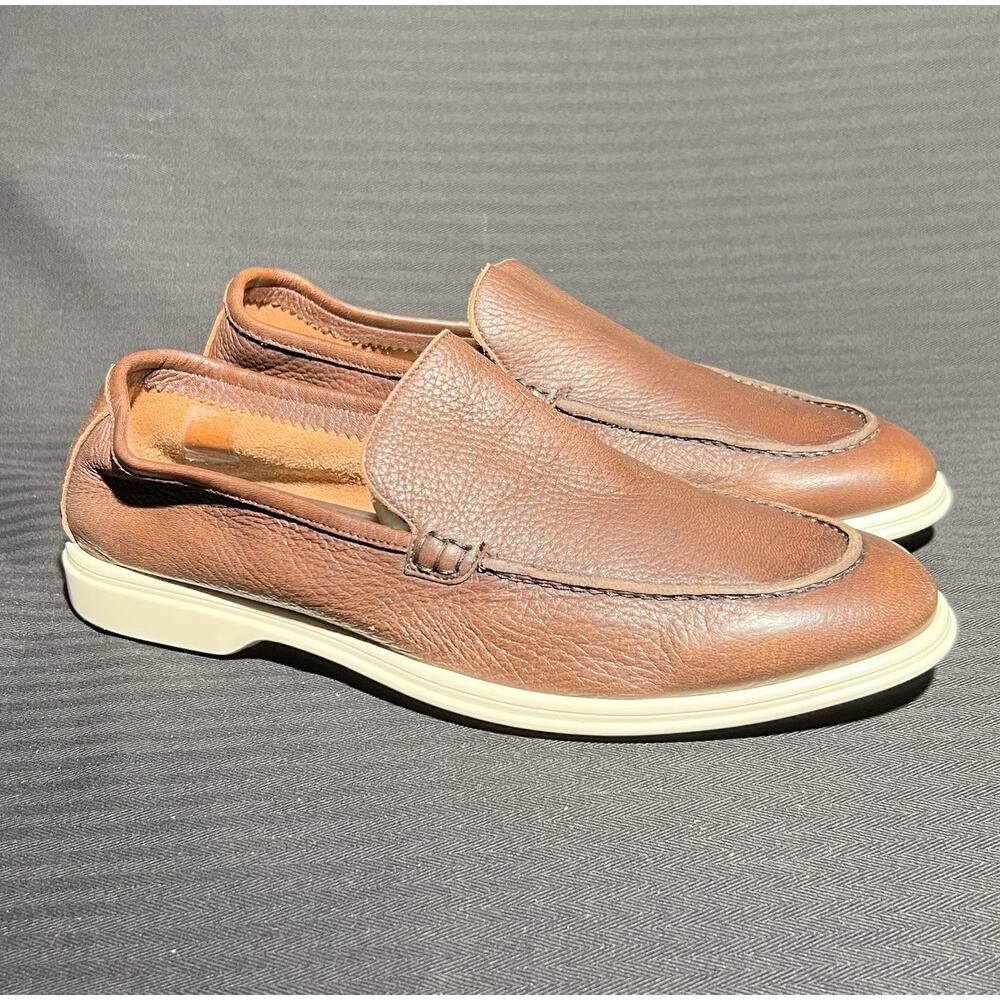To Boot New York ADAM DERRICK Forza Brown Deerskin Loafers Brown Men's Size 9 US
